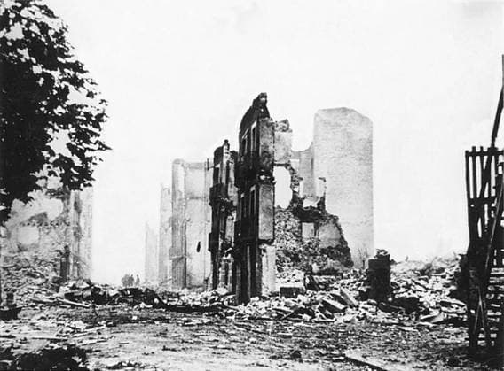 Spain: The ruins of Guernica after the Nationalist bombing of 26 April, 1937 The Spanish Civil War was fought from 17 July 1936 to 1 April 1939 between the Republicans, who were loyal to the democratically elected Spanish Republic, and the Nationalists, a rebel group led by General Francisco Franco. The Nationalists prevailed, and Franco ruled Spain for the next 36 years, from 1939 until his death in 1975.<br ><br > The Nationalists advanced from their strongholds in the south and west, capturing most of Spain s northern coastline in 1937. They also besieged Madrid and the area to its south and west for much of the war. Capturing large parts of Catalonia in 1938 and 1939, the war ended with the victory of the Nationalists and the exile of Copyright: xxPicturesxFromxHistoryx