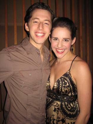 OPENING NIGHT PARTY FOR ENTER LAUGHING JOSH GRISETTI AND EMILY SHOOLIN AT THE OPENING NIGHT PARTY FOR ENTER LAUGHING AT THE YORK THEATRE COMPANY THEATRE AT SAINT PETER S IN LEXINGTON AVE & 54TH ST IN NEW YORK CITY. 9 SEPTEMBER 2008. PICTURES , Credit:Aubrey Reuben Avalon 0542967395