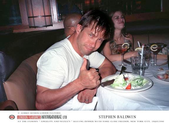 STEPHEN BALDWIN AT ANGELO S AND MAXIE S HAVING DINNER WITH SOME FRIENDS. NYC.18 07 00 -UAR STEPHEN BALDWIN AT ANGELO S AND MAXIE S HAVING DINNER WITH SOME FRIENDS. NYC.18 07 00 -UAR , Credit:Aubrey Reuben Avalon 0543007882