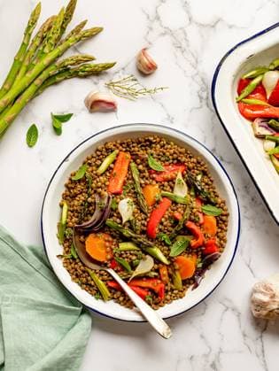 grüner spargel,vegetarisch,linsensalat,grünspargel,spargel,spargel grün,linsensalate ** green asparagus,vegetarian,lentil salad,vegetarians,lentil salads 539-n0i
