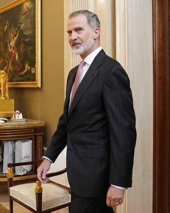 König Felipe empfängt die Basketball-Mannschaft von Real Madrid King Felipe VI of Spain receives in audience the members of the Real Madrid basketball team, champion of the 88th edition of the ˜Copa del Rey™. April 3,2024. (2024040302)