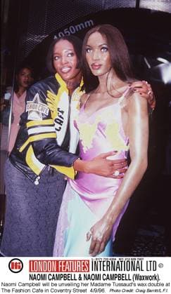 NAOMI CAMPBELL NAOMI CAMPBELL WILL BE UNVEILLING HER MADAME TUSSAUD S WAX DOUBLE AT THE FASHION CAFE IN COVENTRY STREET 4 9 96., Credit:Craig Barritt Avalon 0543348024