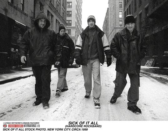 SICK OF IT ALL IN NY SICK OF IT ALL STOCK PHOTO. NEW YORK CITY. CIRCA 1999, Credit:Craig Wetherby Avalon 0543351428