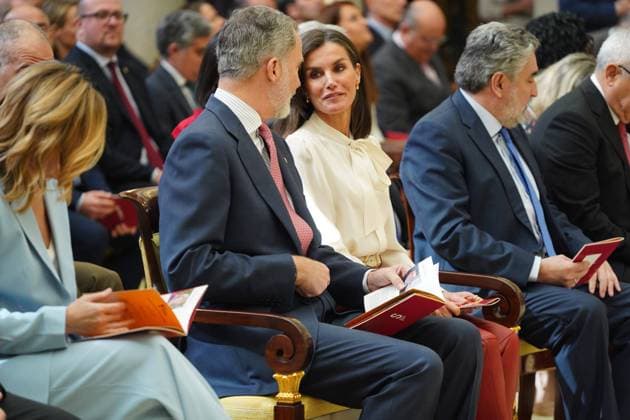Spanish King Felipe VI and Queen Letizia Ortiz during National Sports awards in Madrid on Thursday, 04 April 2024. Cordon Press 