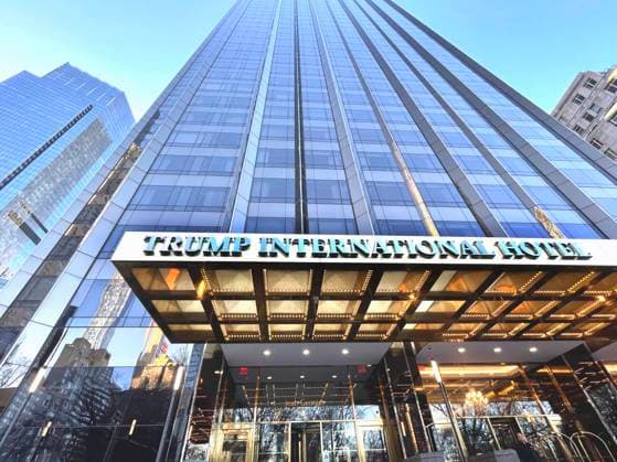 RECORD DATE NOT STATED Trump International Hotel, New York City Trump International Hotel, located at 1 Central Park West in New York City, is a property owned by The Trump Organization founded by Donald Trump. It is a chain of luxury hotels located in major cities and resort destinations around the world. Copyright: DebxCohn-Orbach 4067_48_DCO24_3_7803