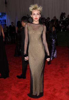 Met Gala 2013 Miley Cyrus attending the Costume Institute Gala for the PUNK: Chaos to Couture exhibition at the Metropolitan Museum of Art on May 6, 2013 in New York City., Credit:Pete Mariner Avalon United Kingdom  Copyright: xPetexMarinerx xAvalonx 0544001303