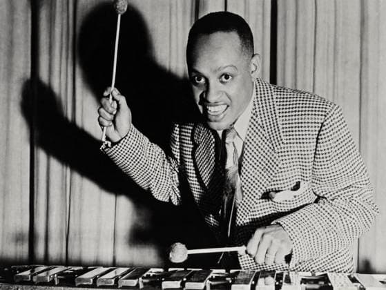 RECORD DATE NOT STATED Lionel Hampton Performing October 6, 1948 Portrait of Lionel Hampton playing the vibraphone at city auditorium. Copyright: Â¬ UnderwoodxArchives 990_05_0-Mus-Jazz_39HR
