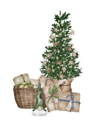 Evergreen pine tree in rustic pot with christmas lights,pine cone, firry. Watercolor illustration. Farmhouse Christmas tree isolated on the white background Evergreen pine tree in rustic pot with christmas lights,pine cone, firry. Watercolor illustration. Farmhouse Christmas tree isolated on the white background. Copyright: xZoonar.com LiubovxPonomarchukx 19088968