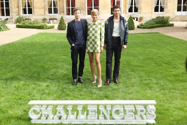 Bilder des Jahres 2024, Entertainment 04 April Entertainment Themen der Woche KW14 Challengers Photocall - Paris Mike Faist, Zendaya and Josh O?Connor attends Challengers photocall held at Maison de l Amerique Latine, on April 06, 2024 in Paris, France. Photo by Jerome Domine ABACAPRESS.COM Paris France  Copyright: xDominexJerome ABACAx