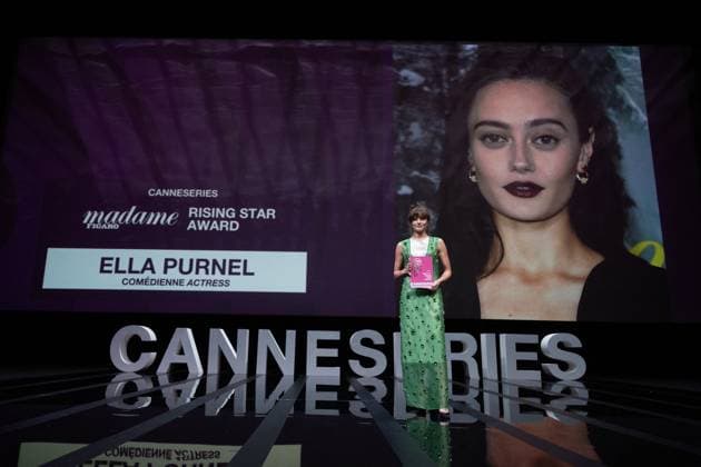 Pink Carpet - 7th Canneseries International Festival - Day 2 - Cannes Winner of the Rising Star Award, Ella Purnell on stage during the 7th Canneseries International Festival on April 06, 2024 in Cannes, France. Photo by David NIVIERE ABACAPRESS.COM CANNES France  Copyright: xNivierexDavid ABACAPRESS.COMx
