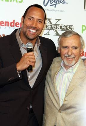 Dwayne Johnson - Brenden Celebrity Star 15 June 2008 - Las Vegas, NV - Dwayne Johnson and Dennis Hopper. Johnny Brenden presented his Brenden Celebrity Star to Actor Dwayne Johnson and made a contribution to The Rock Foundation at The Palms Hotel Casino. Photo Credit: MJT AdMedia Las Vegas NV USA EDITORIAL USE ONLY  Copyright: xx MJTx admphotos299409