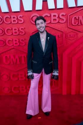 April 7, 2024, Austin, Tx, United States: Country singer SAM WILLIAMS walks the red carpet and poses for photographs prior to the CMT Music Awards show at Austin s Moody Center on April 6, 2024. Austin United States - ZUMAd150 20240407_znp_d150_015 Copyright: xBobxDaemmrichx