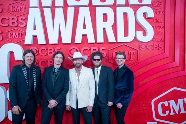 April 7, 2024, Austin, Tx, United States: Country singers NEEDTOBREATHE pose on the red carpet and poses for photographs prior to the CMT Music Awards show at Austin s Moody Center on April 6, 2024. Austin United States - ZUMAd150 20240407_znp_d150_039 Copyright: xBobxDaemmrichx