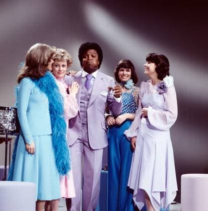 8 x 1 IN NOTEN 8 x 1 in Noten, ZDF Fernsehshow, Deutschland, 1975, in der Show: Lena Valaitis, Gitte, aka Gitte Haenning, Roberto Blanco, Mary Roos, Ireen Sheer, Deutschland Copyright: ArthurxGrimm AGR_82030042 EDITORIAL USE ONLY