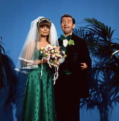Hätten Sie heut™ Zeit für mich? Hätten Sie heut™ Zeit für mich?, Personalitiy- und Unterhaltungsshow mit Michael Schanze, Deutschland 1972 - 1978, Folge vom 25. Oktober 1975, Mitwirkende: Christiane Rücker, Ernst H. Hilbich, Deutschland Copyright: kpa KPA_55011518 EDITORIAL USE ONLY