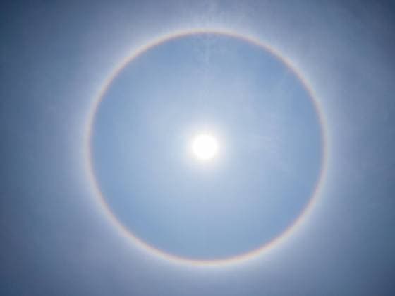 HUIZHOU, CHINA - APRIL 10: A solar halo is spotted over the sky on April 10, 2024 in Huizhou, Guangdong Province of China.  Copyright: xVCGx 111490172126