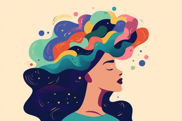 Creative Highlights Symbolbilder AI Generated Image. Illustration of a the woman representing mental wellbeing and positive emotions AI Generated Image. Illustration of a the woman representing mental wellbeing and positive emotions Model Released Zhenikeyev_ID20857_615362_002 Copyright: xZhenikeyevx RECORD DATE NOT STATED