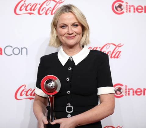 April 11, 2024, Las Vegas, Nevada, USA: AMY POEHLER arrives on the red carpet at the Big Screen Achievement Awards at the 2024 CinemaCon at The Colosseum Theater at Caesar s Palace in Las Vegas, Nevada. Las Vegas USA - ZUMAg247 20240411_znp_g247_020 Copyright: xGagexSkidmorex