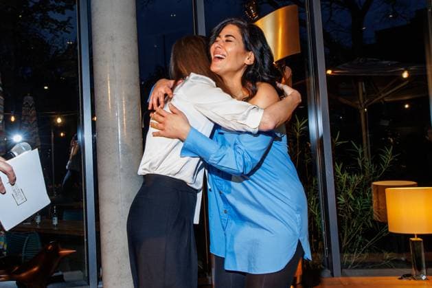 Die DEUTSCHE FILMAKADEMIE lädt zum Nominiertenabend des DEUTSCHEN FILMPREISES 2024 Alexandra Maria Lara und Samira El Ouassil beim Lola Nominiertenabend des Deutschen Filmpreises 2024 in der Bar Brass am 13.04.2024 in Berlin. Copyright: xEventpressxKochanx