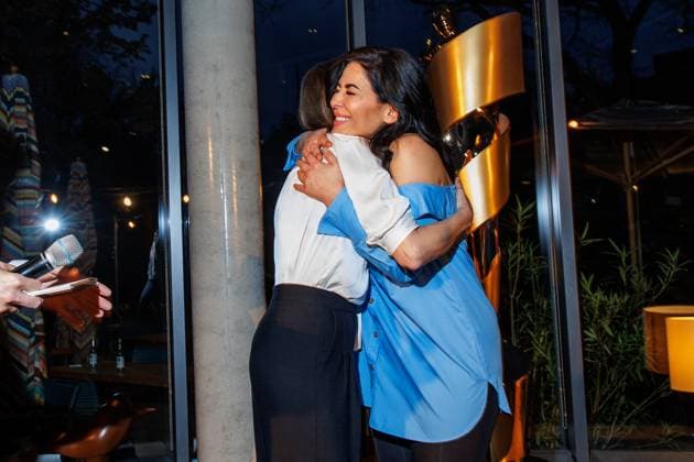 Die DEUTSCHE FILMAKADEMIE lädt zum Nominiertenabend des DEUTSCHEN FILMPREISES 2024 Alexandra Maria Lara und Samira El Ouassil beim Lola Nominiertenabend des Deutschen Filmpreises 2024 in der Bar Brass am 13.04.2024 in Berlin. Copyright: xEventpressxKochanx