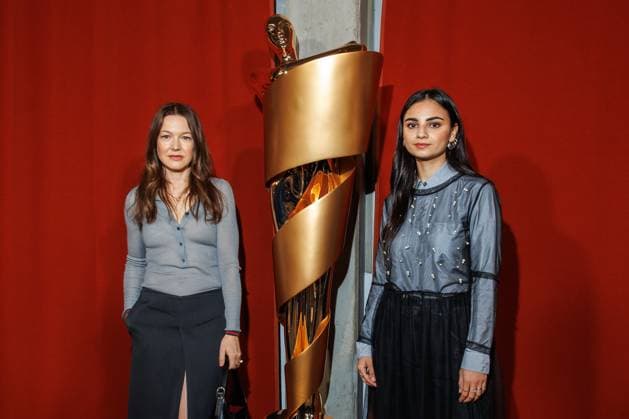 Die DEUTSCHE FILMAKADEMIE lädt zum Nominiertenabend des DEUTSCHEN FILMPREISES 2024 Hannah Herzsprung und Bayan Layla beim Lola Nominiertenabend des Deutschen Filmpreises 2024 in der Bar Brass am 13.04.2024 in Berlin. Copyright: xEventpressxKochanx