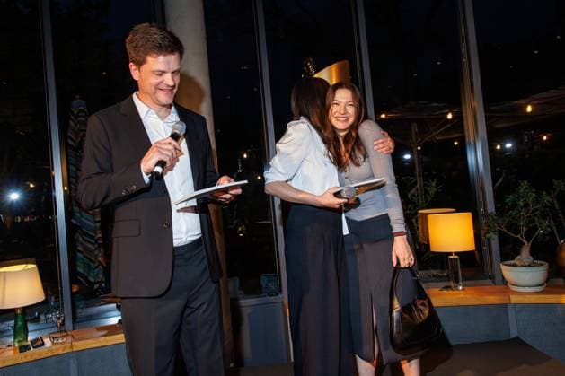 Die DEUTSCHE FILMAKADEMIE lädt zum Nominiertenabend des DEUTSCHEN FILMPREISES 2024 Benjamin Herrmann, Alexandra Maria Lara und Hannah Herzsprung beim Lola Nominiertenabend des Deutschen Filmpreises 2024 in der Bar Brass am 13.04.2024 in Berlin. Copyright: xEventpressxKochanx