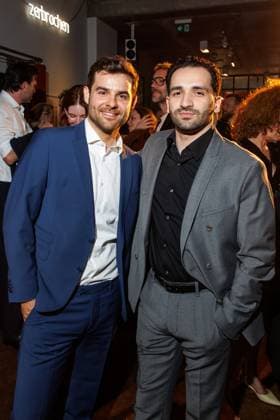 Die DEUTSCHE FILMAKADEMIE lädt zum Nominiertenabend des DEUTSCHEN FILMPREISES 2024 Lucas Reiber und Hassan Akkouch beim Lola Nominiertenabend des Deutschen Filmpreises 2024 in der Bar Brass am 13.04.2024 in Berlin. Copyright: xEventpressxKochanx