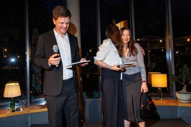 Die DEUTSCHE FILMAKADEMIE lädt zum Nominiertenabend des DEUTSCHEN FILMPREISES 2024 Benjamin Herrmann, Alexandra Maria Lara und Hannah Herzsprung beim Lola Nominiertenabend des Deutschen Filmpreises 2024 in der Bar Brass am 13.04.2024 in Berlin. Copyright: xEventpressxKochanx