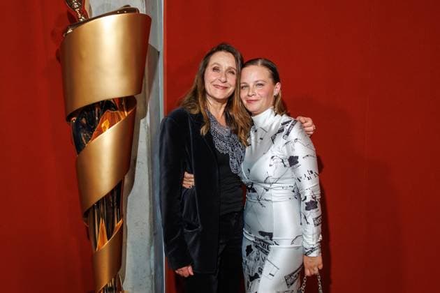 Die DEUTSCHE FILMAKADEMIE lädt zum Nominiertenabend des DEUTSCHEN FILMPREISES 2024 Barbara Philipp und Jasna Fritzi Bauer beim Lola Nominiertenabend des Deutschen Filmpreises 2024 in der Bar Brass am 13.04.2024 in Berlin. Copyright: xEventpressxKochanx