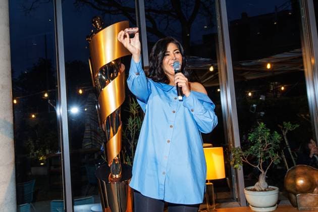 Die DEUTSCHE FILMAKADEMIE lädt zum Nominiertenabend des DEUTSCHEN FILMPREISES 2024 Samira El Ouassil beim Lola Nominiertenabend des Deutschen Filmpreises 2024 in der Bar Brass am 13.04.2024 in Berlin. Copyright: xEventpressxKochanx