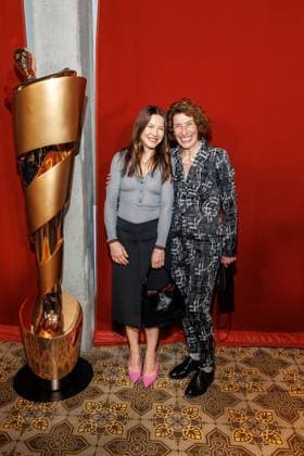 Die DEUTSCHE FILMAKADEMIE lädt zum Nominiertenabend des DEUTSCHEN FILMPREISES 2024 Hannah Herzsprung und Adele Neuhauser beim Lola Nominiertenabend des Deutschen Filmpreises 2024 in der Bar Brass am 13.04.2024 in Berlin. Copyright: xEventpressxKochanx