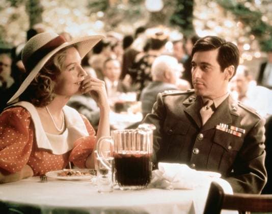 Archivbilder der Woche SPORT KW15 The Godfather (1972) The Godfather (1972) Al Pacino as Michael Corleone Diane Keaton as Kay Adams EDITORIAL USE ONLY Copyright: xx