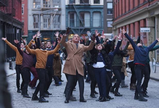 Tom Hanks, Carly Rae Jepsen and Justin Bieber film Fiat commercial in SoHo, NYC 132779, Tom Hanks, Carly Rae Jepsen and Justin Bieber film Fiat commercial in SoHo, NYC. New York, New York - Monday February 16, 2015., Credit:TS, PacificCoastNews Avalon USA, New York  Copyright: xTS,xPacificCoastNewsx xAvalonx 0531283819