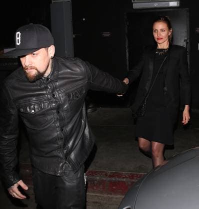 Cameron Diaz and her husband Benji Madden leave The Nice Guy restaurant in LA 133713, Cameron Diaz and her husband Benji Madden leave The Nice Guy restaurant in LA. Los Angeles, California - Saturday March 7, 2015., Credit:Devone Byrd, PacificCoastNews Avalon United States, Los Angeles  Copyright: xDevonexByrd,xPacificCoastNewsx xAvalonx 0531373683