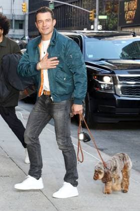 Entertainment Themen der Woche KW16 Entertainment Bilder des Tages NEW YORK, NY- APRIL 16: Orlando Bloom seen at The Late Show With Stephen Colbert on April 16, 2024 in New York City. Copyright: xRWx