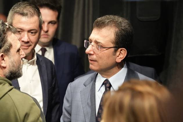 A press conference for the international media by newly elected Istanbul Mayor Ekrem Imamoglu, Istanbul, Turkey, April 18, 2024. (CTKxPhoto PavelxNemecek) CTKPhotoF202404180031001  CTKPhotoF202404180031001