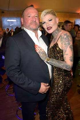 Melanie Müller mit Freund Andreas Kunz bei der Verleihung des 24. Radio Regenbogen Award 2024 in der Europa-Park Arena. Rust, 19.04.2024