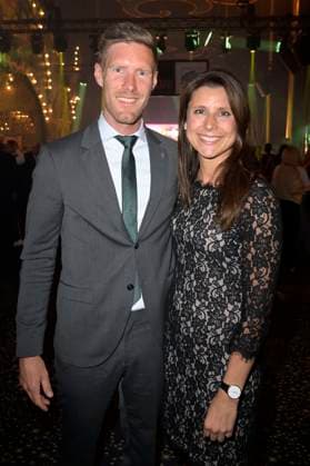 Nicolas Mack und Ann-Katrin Mack bei der Verleihung des 24. Radio Regenbogen Award 2024 in der Europa-Park Arena. Rust, 19.04.2024