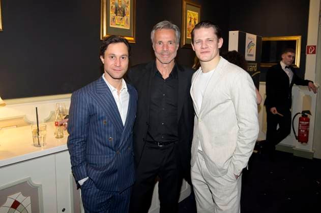 Ludwig Trepte, Hannes Jaenicke und Max von der Groeben bei der Verleihung des 24. Radio Regenbogen Award 2024 in der Europa-Park Arena. Rust, 19.04.2024
