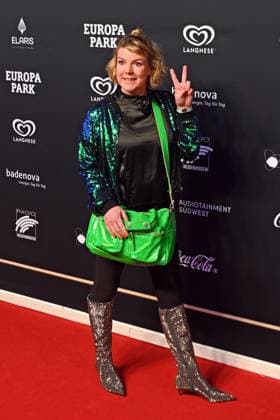 RADIO REGENBOGEN AWARD 2024. Mirja Boes anläßlich der Verleihung des Medienpreises aus Baden-Württemberg Radio Regenbogen Award am 19.04.2024 im Europapark Rust. 20240419MWI127131