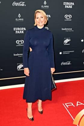 RADIO REGENBOGEN AWARD 2024. Judith Rakers anläßlich der Verleihung des Medienpreises aus Baden-Württemberg Radio Regenbogen Award am 19.04.2024 im Europapark Rust. 20240419MWI127561