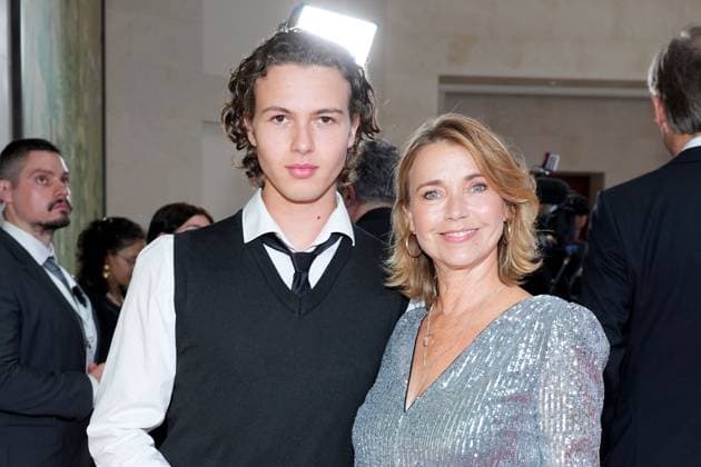 Tina Ruland und ihr Sohn Jahvis beim Felix Burda Award am 21.04.2024 in Berlin Felix Burda Award 2024 in Berlin