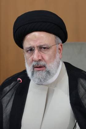 April 21, 2024, Tehran, Iran: Iranian President EBRAHIM RAISI speaks during a government meeting. Tehran Iran - ZUMAi98_ 20240421_zih_i98_031 Copyright: xIranianxPresidencyx