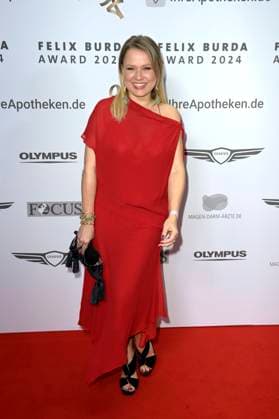 Nova Meierhenrich bei der 19. Verleihung des Felix Burda Award 2024 im Hotel Adlon Kempinski. Berlin, 21.04.2024