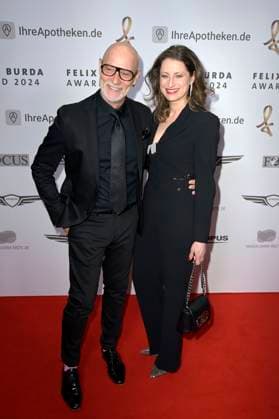 Simon Licht und Tina Rottensteiner bei der 19. Verleihung des Felix Burda Award 2024 im Hotel Adlon Kempinski. Berlin, 21.04.2024