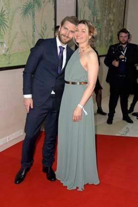 Nina Bott mit Partner Benjamin Baarz bei der 19. Verleihung des Felix Burda Award 2024 im Hotel Adlon Kempinski. Berlin, 21.04.2024