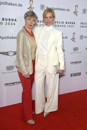 Anna Stieblich und Melanie Marschke bei der 19. Verleihung des Felix Burda Award 2024 im Hotel Adlon Kempinski. Berlin, 21.04.2024