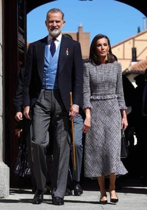 Spanish King Felipe and Quee Letizia during Miguel de Cervantes awards in Madrid on Tuesday, 23 April 2024 Cordon Press 