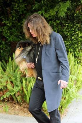 Ozzy Osbourne hides beneath his hair as he steps out with one of his many dogs in LA amid reports that he and wife Sharon are splitting up after 33 years of marriage 151648, Ozzy Osbourne hides beneath his hair as he steps out with one of his many dogs in LA amid reports that he and wife Sharon are splitting up after 33 years of marriage. According to The Sun of London, Ozzy Osbourne and Sharon Osbourne are getting divorced after 33 years together because she believes he has been cheating on her with a much younger celebrity stylist Michelle Pugh. The pair split previously on their 32nd wedding anniversary due to drug and booze issues, but have reconciled after Ozzy received treatment for the abuse. Los Angeles, California - Monday May 9, 2  Copyright: xPacificCoastNewsx xAvalonx 0532359760