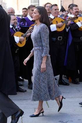 April 23, 2024, Madrid, Madrid, Spain: QUEEN LETIZIA of Spain attends the Miguel De Cervantes Literature award 2023 at the Alcal¡ de Henares University Madrid Spain - ZUMAc260 20240423_zep_c260_028 Copyright: xMikexChicorrox